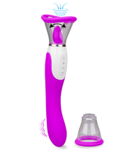 Charger l'image dans la galerie, Pompe à vulve avec langue et vibromasseur Torch