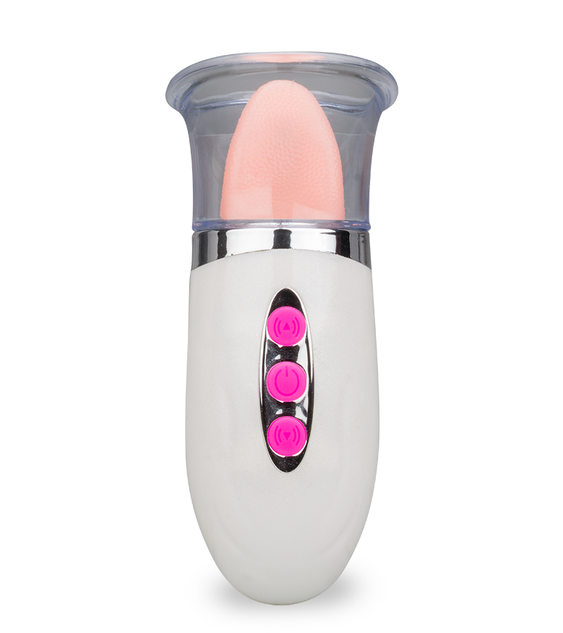 Pompe à vulve avec langue vibrante Teaser