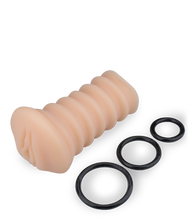 Charger l'image dans la galerie, Sextoy pour homme 2-en-1 vaginette + 3 cockrings