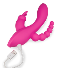 Charger l'image dans la galerie, Sextoy rabbit triple stimulation chapelet anal