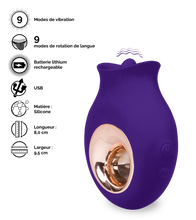 Charger l'image dans la galerie, Stimulateur clitoris langue vibrante Cléopatra