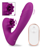 Stimulateur clitoris pulsatif et vibro télécommandé Lila
