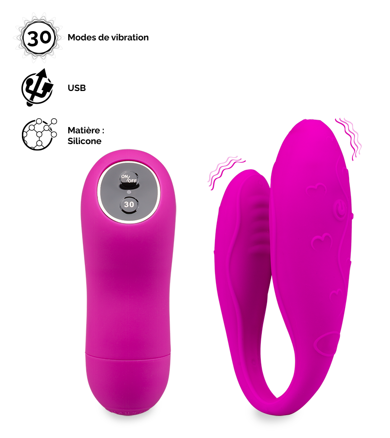 Stimulateur Couple Lov'Inside™ télécommandé