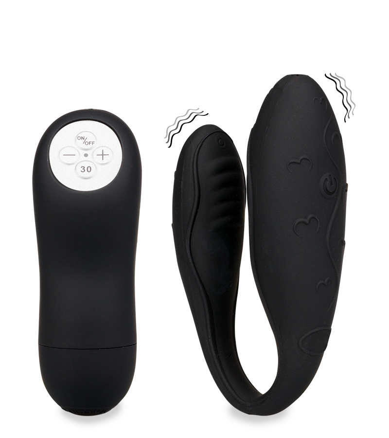 Stimulateur couple Lov'Inside™ télécommandé - noir