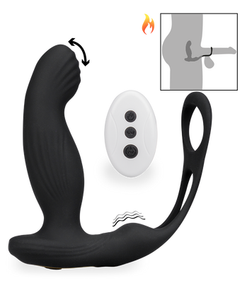 Stimulateur de prostate toutes options avec cockrings Hubert