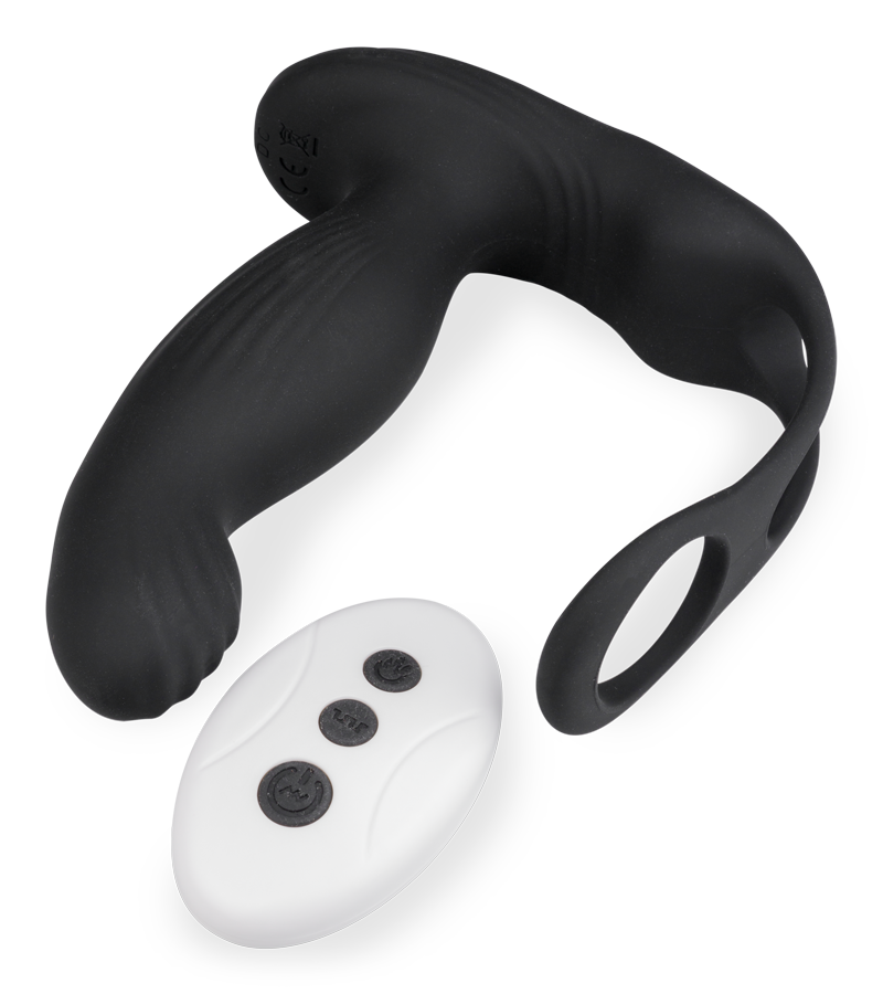 Stimulateur de prostate toutes options avec cockrings Hubert