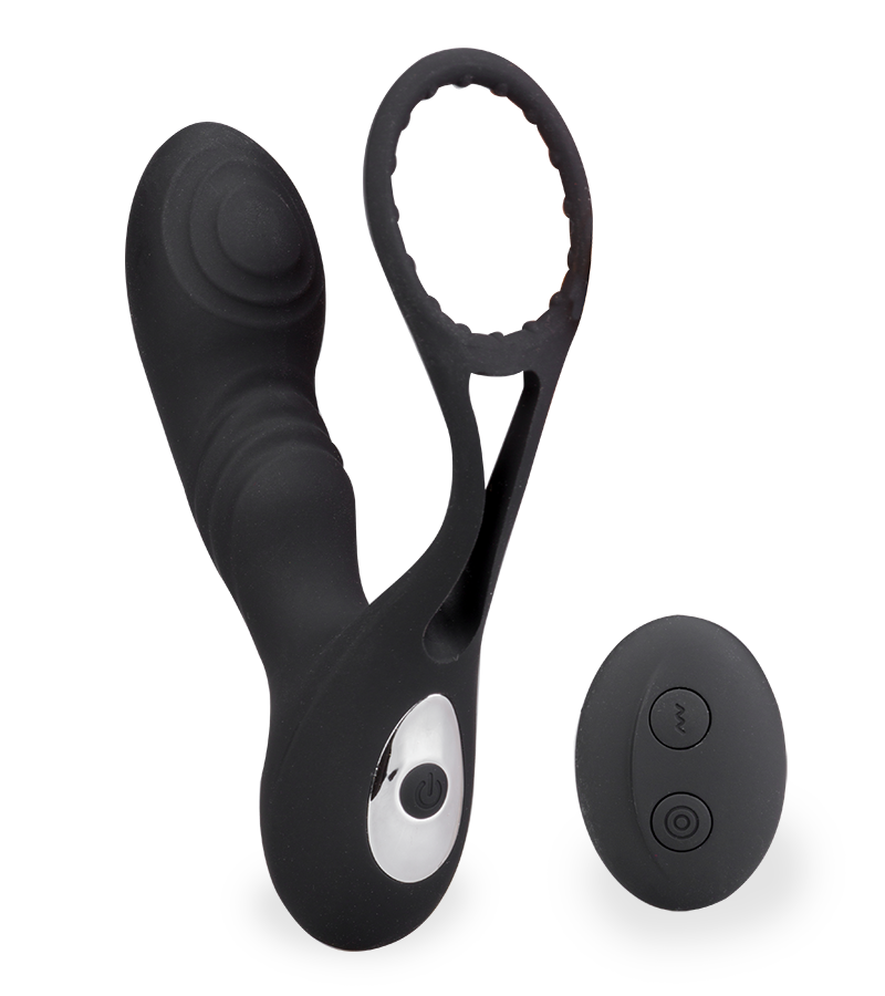 Stimulateur de prostate vibrant avec cockring Hero