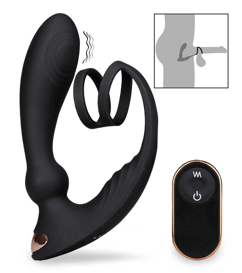 Stimulateur prostatique avec cockring Hutter