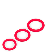 Charger l'image dans la galerie, Trio de cockrings en silicone médical Zoom