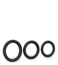 Charger l'image dans la galerie, Trio de cockrings en silicone médical Zoom