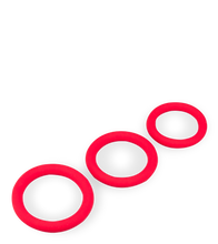 Charger l'image dans la galerie, Trio de cockrings en silicone médical Zoom
