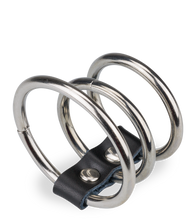 Charger l'image dans la galerie, Triple anneau cockring métal