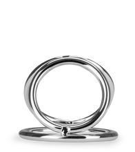 Charger l'image dans la galerie, Triple cockring en inox Holdy