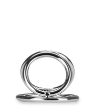 Charger l'image dans la galerie, Triple cockring en inox Holdy