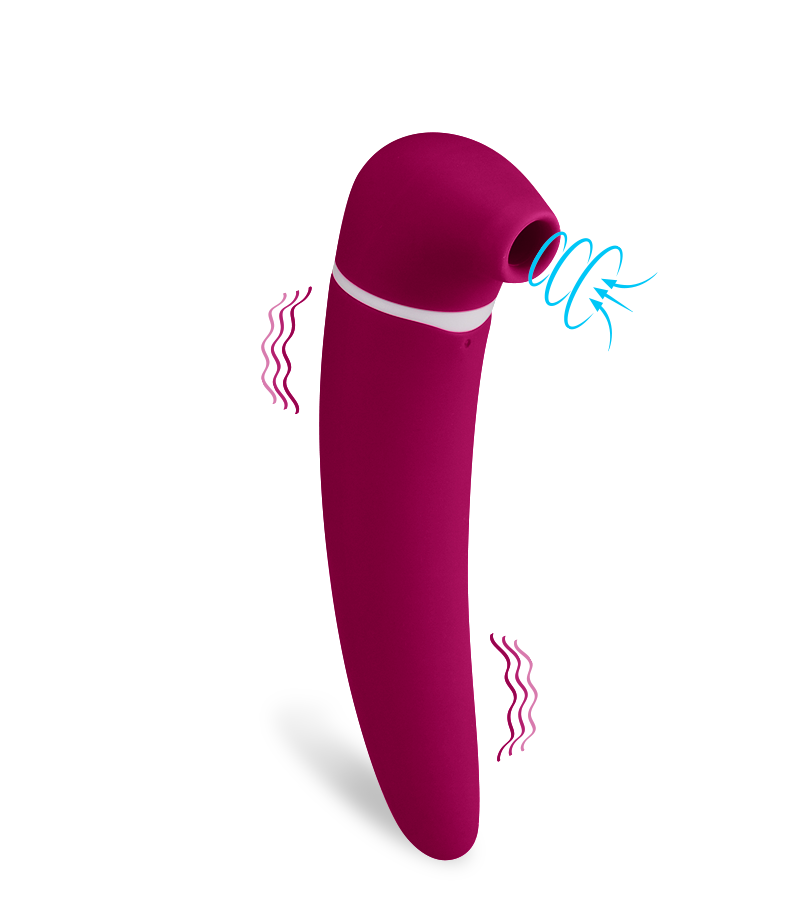 Vibro aspire clitoris et gode vibrant USB