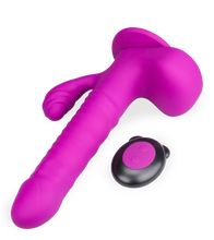 Charger l'image dans la galerie, Vibro gode rabbit va-et-vient à ventouse