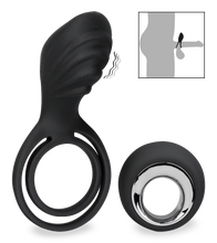 Charger l'image dans la galerie, Vibro pour couple avec anneaux cockring et testicules USB