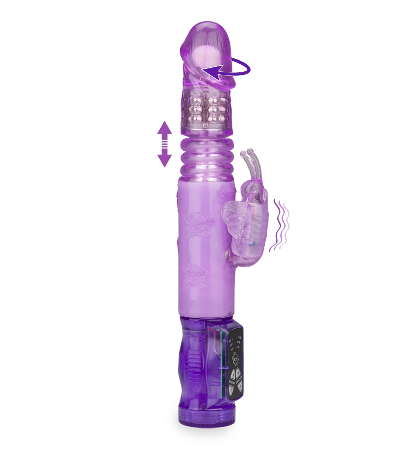 Vibro rabbit up-and-down Butterfly Dance