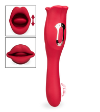 Charger l'image dans la galerie, Vibromasseur 2-en-1 avec bouche et langue vibrante Sweet Kiss