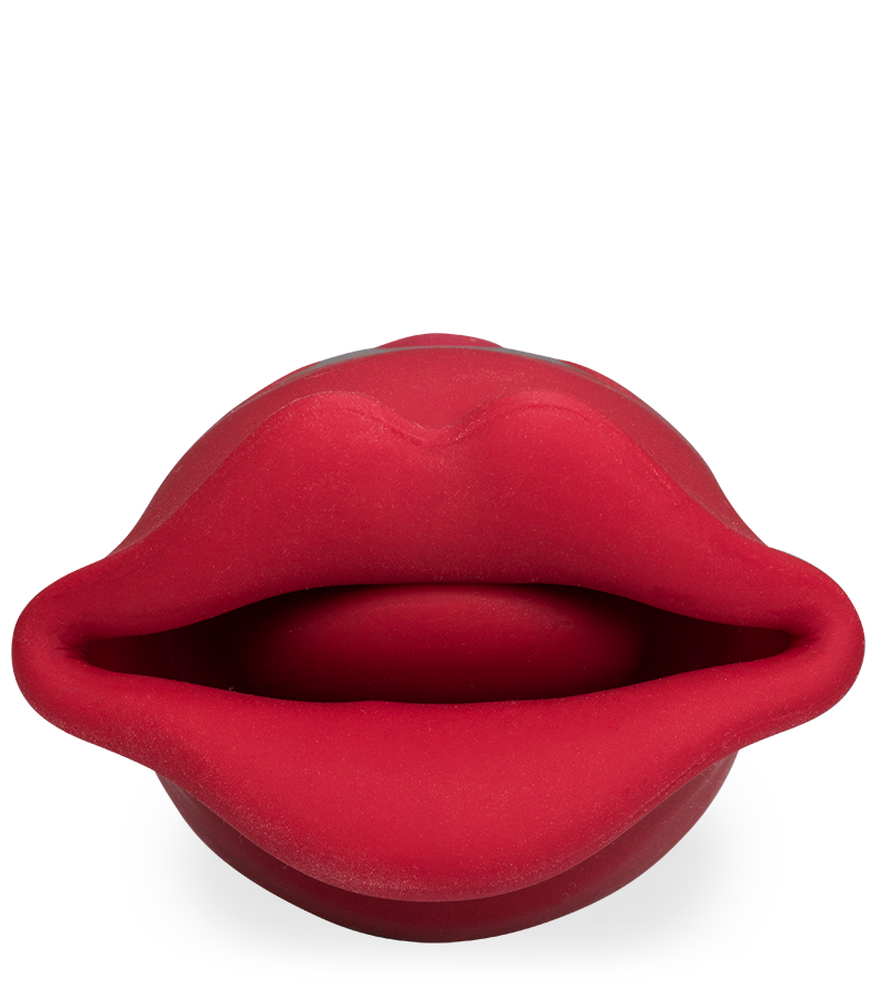 Vibromasseur 2-en-1 avec bouche et langue vibrante Sweet Kiss