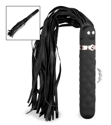 Vibromasseur avec martinet BDSM