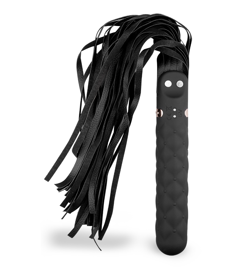 Vibromasseur avec martinet BDSM