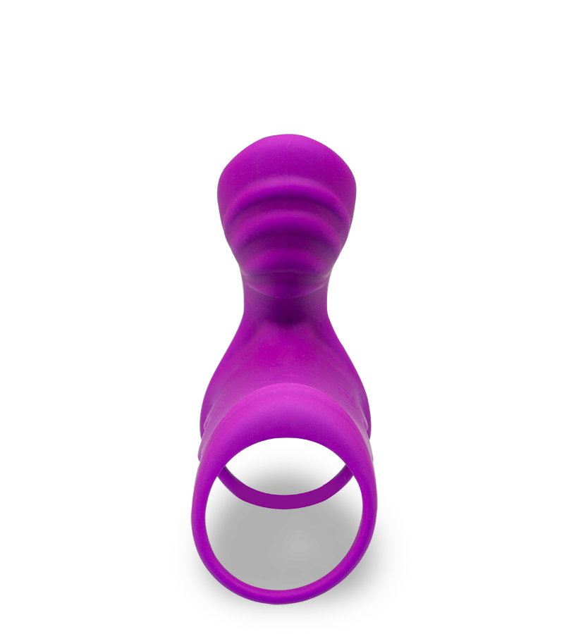 Vibromasseur couple avec cockring télécommandé 12 modes