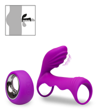 Charger l'image dans la galerie, Vibromasseur couple avec cockring télécommandé 12 modes