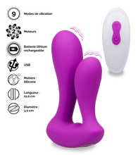 Charger l'image dans la galerie, Vibromasseur double pénétration Number