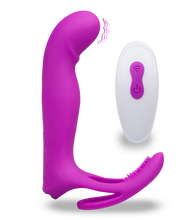 Charger l'image dans la galerie, Vibromasseur multifonctions avec anneau cockring Poly