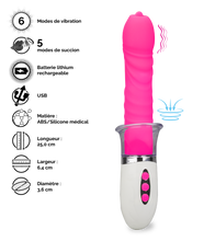 Charger l'image dans la galerie, Vibromasseur pompe à vulve 2-en-1 Eleven