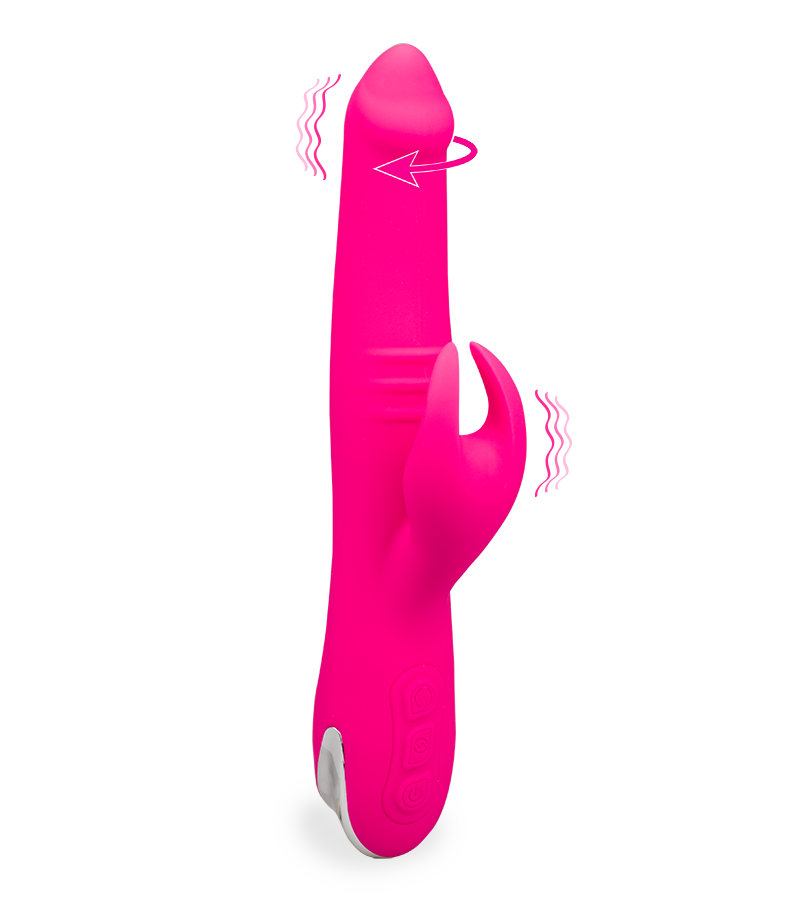 Vibromasseur rabbit 360° Holy Fork