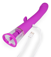 Charger l'image dans la galerie, Vibromasseur rabbit avec pompe à vagin Fine