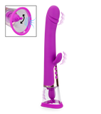 Vibromasseur rabbit avec pompe à vagin Fine