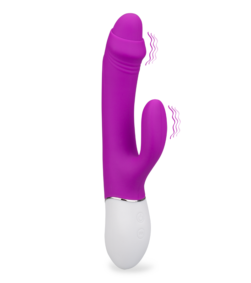 Vibromasseur rabbit avec prépuce Connie