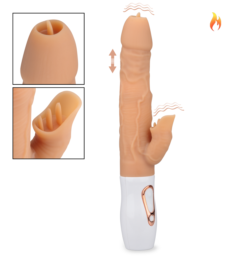 Vibromasseur rabbit chauffant 7 modes Satisfaction