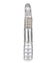 Charger l'image dans la galerie, Vibromasseur rabbit rotatif Silver Pleasure