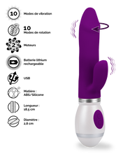 Charger l'image dans la galerie, Vibromasseur rabbit rotatif Viva