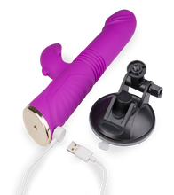 Charger l'image dans la galerie, Vibromasseur rabbit va-et-vient avec ventouse Flip