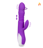 Vibromasseur rabbit va-et-vient rotatif et chauffant Hermann