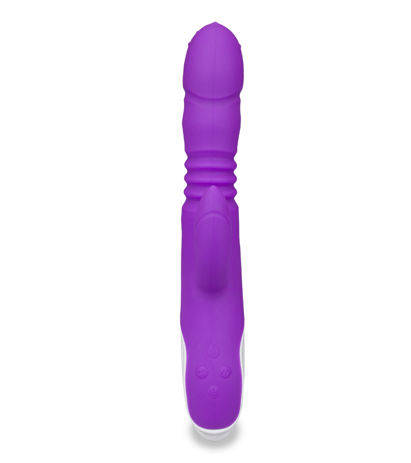 Vibromasseur rabbit va-et-vient rotatif et chauffant Hermann
