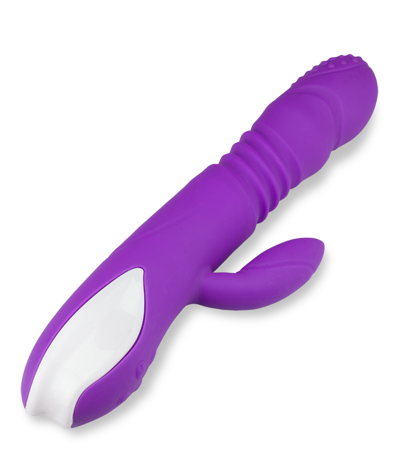 Vibromasseur rabbit va-et-vient rotatif et chauffant Hermann