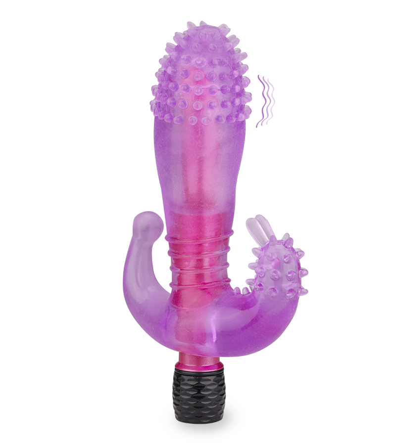 Vibromasseur triple plaisir